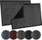 TrendMakers Door Mat Indoor & Outdoor Non-Slip Rubber Backed door mats indoor Super Absorbent Washable Dirt Trapper doormats - Durable & wrinkle-free Barrier Rug (Grey/Black - 80cm x 120cm)
