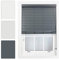 FURNISHED Tenda veneziana per finestra, in finto legno, 50 mm, su misura, grigio scuro, fino a 60 x 150 cm