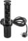 Emuca - Pop up power tower with 3 EU sockets and 2 USB charging ports, pull up socket with usb for kitchen worktop or desk table, Black painted, Plastic and Aluminium