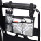 supregear Rollstuhltasche für Armlehne, 6 Taschen, Walker Veranstalter Tasche mit Reflektierenden Streifen und Flaschenhalter für Jeden Rollstuhl, Elektromobil, Gehhilfe, Rollator Tragezubehör, Grau