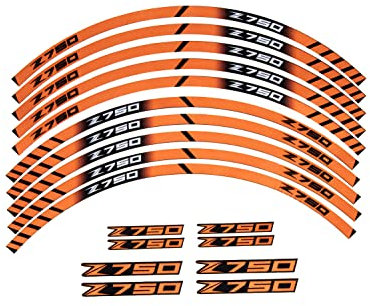 aVDB-moto Racing Felgenrand kompatibel mit Z750 (orange)