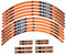aVDB-moto Racing Felgenrand kompatibel mit Z750 (orange)