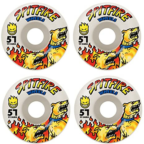 Spitfire 99D OG Classic Hell Hound Skateboard-Räder, Set mit 4 Rädern, 57 mm