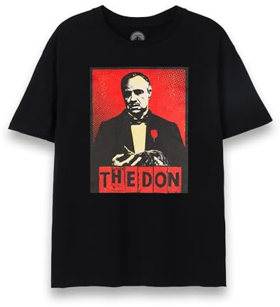 The Godfather T-Shirt for Men | Adults The Don Crime Family Leader Movie Top | Vito Corleone Clothing Black