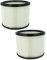 vhbw 2x Filterelement kompatibel mit Nilfisk ST 20, ST 25, ST 35 E, turbo SSR, turbo XL Nass-/Trockensauger - Feinstaubfilter, Papier/Gummi