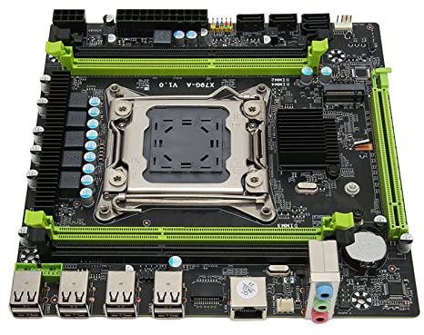 Placa Base para Juegos con Soporte NVME M.2, Placa Base de Escritorio DDR3 RAM, Compatible con CPU Intel Xeon E5 V1 V2 y Core I7