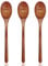 Long Handle Wooden Spoons, 9.25'' Wooden Mixing Spoons Soup Spoon Wood Table Spoons Small Wooden Cooking Spoon for Baking, Stirring (3pcs)