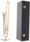 Warmhm 1stk Modell Posaune Miniaturen Spielzeug Für Kinder Mini-posaune-instrument Desktop-spielzeug Christbaumschmuck Messingdekor Schreibtisch Ornamente Karat Vergoldetes Kupfer