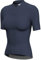 Wulibike Cycling Jersey Women Reflective Road Bike Shorts Shirt with Breathable Quick Dry,Pocket Grey Blue L
