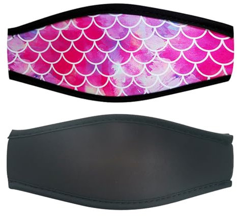 BRTNUP Scuba Diving Strap Neopren Kopfbandabdeckung, Mask Strap Cover, Uhrenarmband Maske aus Neopren, Tauchmaske Neopren Tauchmaske Gurt Schwimmen Wasserdicht Maske Strap Cover (rot)