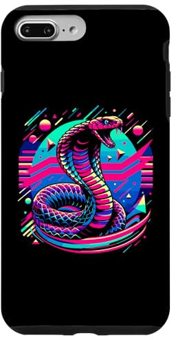 iPhone 7 Plus/8 Plus Colorful Cobra Vaporwave Style Vivid Reptile Venom Snake Case