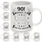 90e Anniversaire Tasses pour 90 ans Femmes Hommes Tasse à café Derrière toi tous tes souvenirs pour maman papa tante Grand-mère Grand-père Femme Mari Sœur Amis Cadeau d'inspiration(90-a)