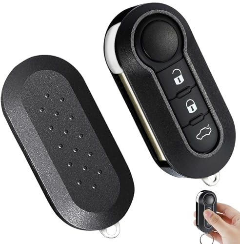Cover Guscio Scocca Chiave Telecomando 3 Tasti, Cover chiave, Ricambio Chiave per Telecomando Compatibile con Fiat Grande Evo Panda Bravo Stilo 500 L et Lancia Y Punto