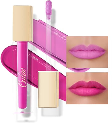 Oulac Matt Lippenstift Langanhaltender Flüssiger Matt Ink Cremiges Lippenstifte, Matte Finish, Intensive Farbe, Vegane 4.5 ml*2 M06+M14