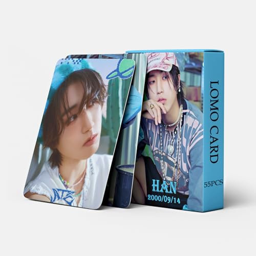 Stray Kids Photocards ATE Cards SKZ BangChan/Felix/ChangBin/HyunJin/Han/Lee Know/I.N Mini Merch Photo Cards StrayKids Poster Cards für Fans (HAN)