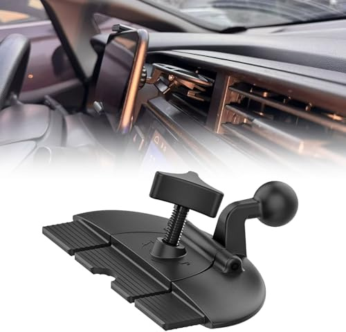 NIYATA Car cd Holder 17,2mm Kugelgelenk, Auto-cd-Halter, cd Schlitz Tablet Halterung Auto, Fahrzeug-Halterung, Autoradio-Halterung, Auto cd Hülle Halterung, Phone Holder Car cd Slot, Ohne Ständer