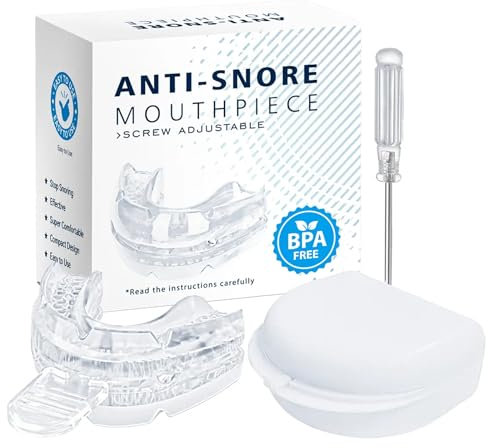 Schnarchstopper,Transparent Schnarchschiene,Einstellbar Anti Schnarch Schiene,Anti Schnarch,Zähneknirschen und Schnarchen Vorbeugen für Ruhige Nächte und Entspanntes Schnarchen