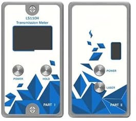 UV Index Messgerät, LS110H Split Transmission Meter Lichtdurchlässigkeitstester IR 1400 nm VL 550 nm UV 365 nm Smart Solar Film Transmission Meter für UV Strahlen Heim Büro Innen und Außen mit