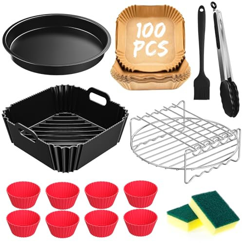COSORI Freidora de aire caliente Accesorios para COSORI Turbo Tower Pro 10,8L, Cosori Turboblaze Airfryer XXL 6L, accesorio sin BPA para Cosori 6L/6,2L/6,4L, Philips 2000 Serie 6.2L NA230, Russell