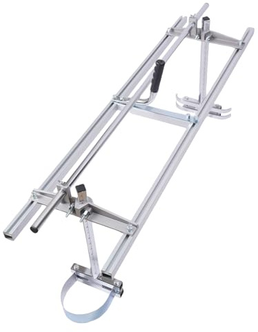 Tragbares Sägewerk 0-120 cm Einstellbare Breite,2-35 cm Schnittdicke,48 Zoll Kettensägenmühle Fit 107cm Kettensägenführungsstange,Aluminiumlegierung Holzschneideschiene Chainsaw Mill