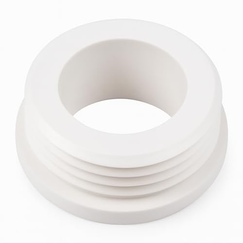 2X Internal Flush Pipe Connector White Plastic WC Pan Fitting for Toilet | 2X White Plastic Internal Flush Pipe Connector | WC Pan Fitting for Toilet Cistern Connection | Durable & Easy Fit
