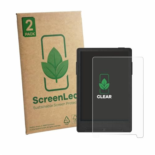ScreenLeaf 2 Stück Schutzfolie für Xteink X3 [nachhaltiger Displayschutz, Folie, transparent, kratzfest]