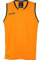 Spalding Herren Move Tank Top, dark orange/Schwarz, XL