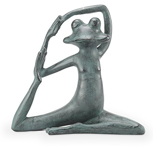 Relaxed Yoga Frosch Gartenskulptur