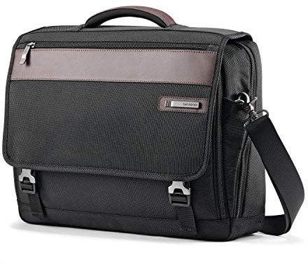 Samsonite Kombi-Aktentasche mit Klappdeckel, schwarz/braun, Einheitsgröße, Kombi Klapptasche