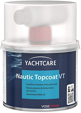 Yachtcare Nautic Topcoat VT 500g, weiß - leicht zu verarbeitender Polyester Schlusslack