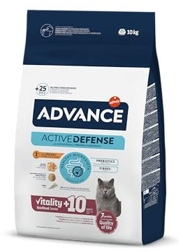 Advance Cat Senior Sterilized Katzenfutter für Senioren, sterilisiert mit Huhn, 10 kg