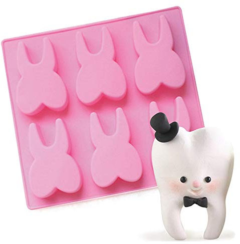 Moule à dents en silicone en forme de dents amusantes, moule à glaçons, chocolat, bonbons, dessert, gelée, moule à savon, moule à gâteau, cadeau parfait pour les dentistes