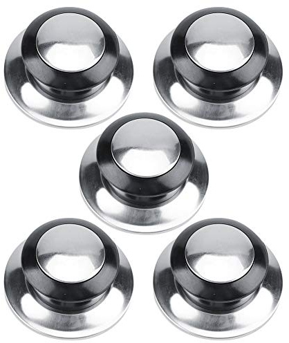 Topfdeckelgriff, Topfdeckel Griff 5 Stück Topfdeckelknöpfe mit Dichtungen hitzebeständige Topfpfannendeckel Knopfhebegriff Topfgriffe Topfdeckelknopf für pfannendeckel mit Loch