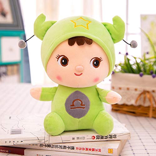 MEDFL Cartoon niedlich zwölf Sternbild Puppe 25cm kleines Kissen Mädchen Puppe Plüschtier 25cm Waage