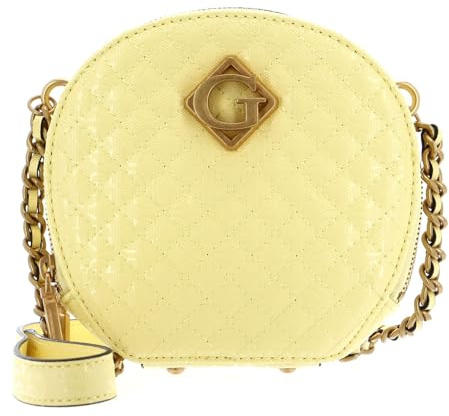 GUESS Umhängetasche Schultertasche Nerina Crossbody Circle Bag Yellow hellgelb