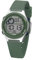 SINAR Jugend Armbanduhr Sportuhr Jungen Digital Quarz 10 bar mit Alarm, EL-Licht und Silikonarmband Olivgrün Blau XF-68-3