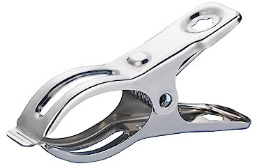 Maximex Wäscheklammern Edelstahl 20er-Set, Starke Klemmwirkung ohne Abrutschen, Ideal bei Wind & Wetter, Auch für Dicke Stoffe, 100% Rostfrei