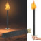 NAIZY 25pcs Gartenfackeln Set Fackeln für Draußen 100min Brenndauer Burn Hochwertige Wachsfackeln mit Extra Langem Griff, für Outdoor Wanderung Party