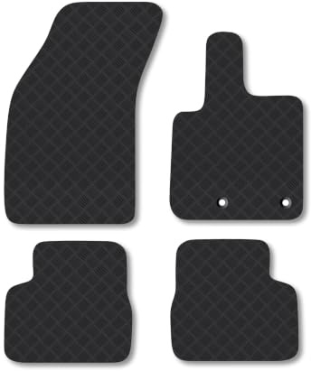 Fiat 500e (2020+) 3mm Rubber Car Mats | Tailored Fit Durable Floor Mats Full Coverage Protection Waterproof Accessories Easy Clean Anti Slip Made in the UK