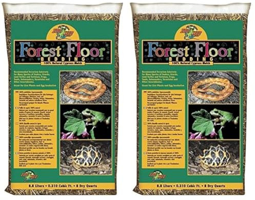 Croci Zoo Med CM-8E Forest Floor, 8.8 L, Zypressen Mulch Bodengrund für Terrarien (Packung mit 2)