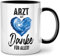 Seness Arzt mit Herz Danke für Alles, Arzt Geschenk für Arzt als Dankeschön, Tasse mit Spruch, Doktor Geschenke für Ärzte, Ärztin Arztpraxis Praxiseröffnung (Schwarz)