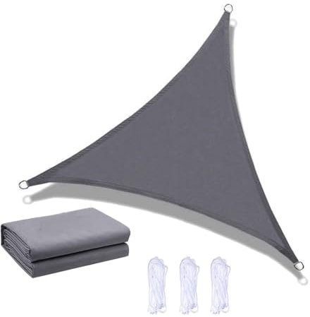 Voile d'ombrage Triangulaire,Voile Ombrage Imperméable Protection UV Toile pour Pergola Terrasse Balcon Camping Extérieur Jardin