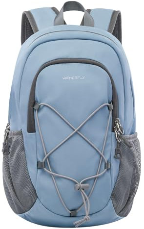 WATERFLY Rucksack Klein Wanderrucksack 12L: Leicht Tagesrucksack Mini Sport Backpack Outdoor Daypack mit Abnehmbare Brustschnalle für Wandern Reisen Camping Fahrrad Herren Damen