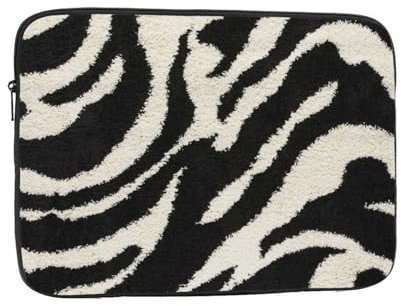 AABSTBFM Laptop-Hülle mit Zebra-Tiermotiv, für 12 Zoll Laptops, stoßfest, Oxford-Gewebe, Laptop-Schutzhülle, für Geschäftsreisen, Reisen, Schule, Büro, täglicher Gebrauch