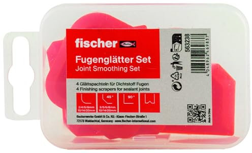 Fischer Set Spatole per Silicone per una Applicazione e Stesura Elegante e Professionale, 563238