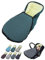 Fußsack für Babyschale [Winterfußsack] für Kinderautositz kompatibel mit Maxi Cosi Babyschalen Gruppe 0+ Lammwolle Sitzauflage verstellbar (Sterne olive)