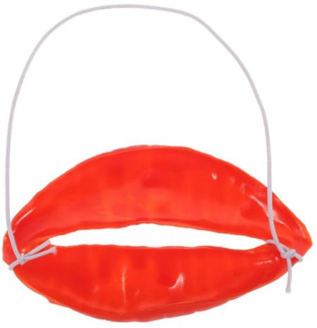FELTECHELECTR Wurstmund Spielzeug Lustige Rote Cartoon Lippen Dekoration für Halloween Karneval Maskenball Latex Requisite 10X5X3Cm Leicht und Tragbar