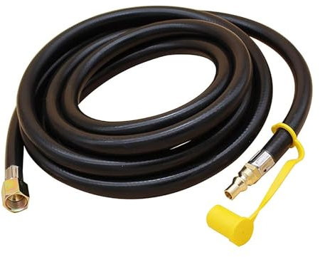 1,5 m Propan-Versorgungsschlauch POL Anschlüsse auf umgekehrte männliche Ausbreitungen, tragbares Zubehör für effizientes Camping und Grillen