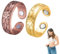 EIROVYA 2 Stücke Ringe Frauen Magnetringe damen,Verstellbare Magnetringe Für Männer Und Frauen,Magnet Ring,Lymphdrainage Magnetring Damen Herren,Magnetschmuck