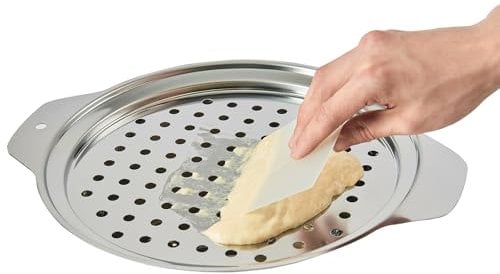 Coperchio per spaetzle in acciaio inox di alta qualità con raschietto, tradizionale tedesco per uova e noodle